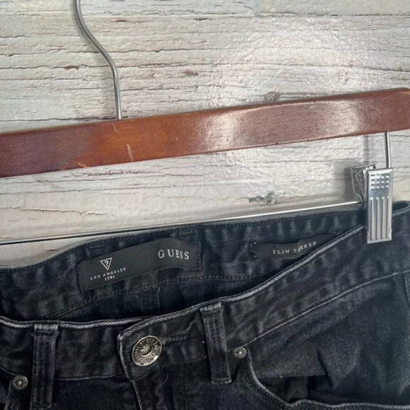 Guess slim tapered  black jeans size 29 - Picture 4 of 8